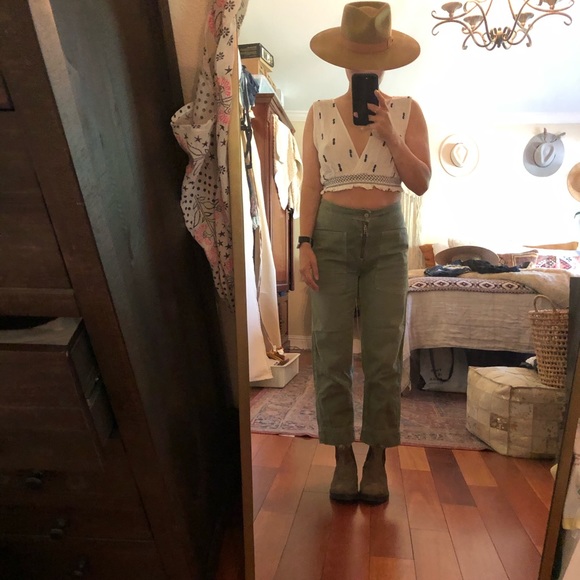 Free People Pants - Free People Straight Leg Crop